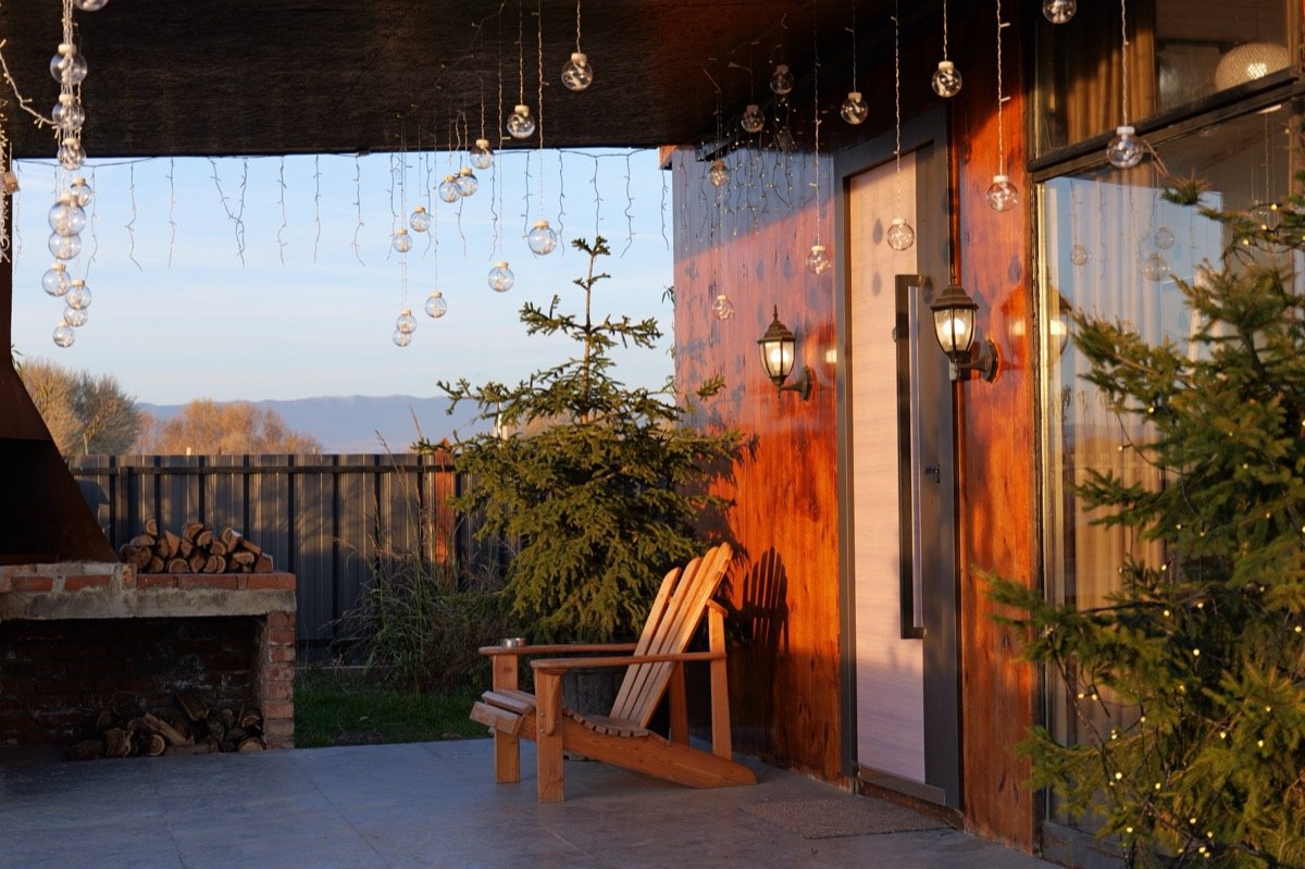 Skyview Wellness Cabin bedroom view